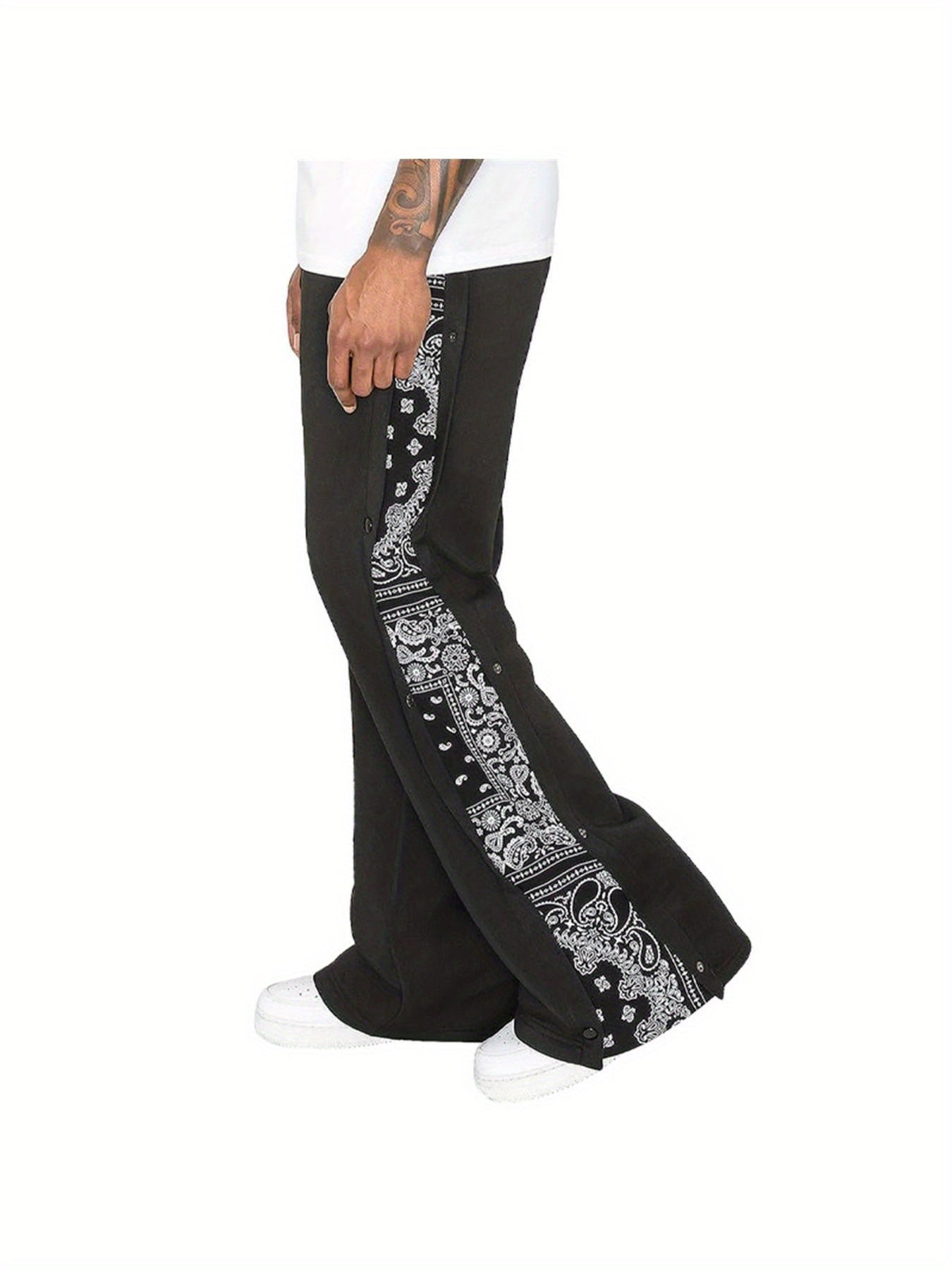 Men's All-Season Casual Joggers - Soft Warm Winter Pants with Elastic Waist & Cuffed Hem, Loose-Fit Breathable Trousers for Hoodie & Sneaker Outfits