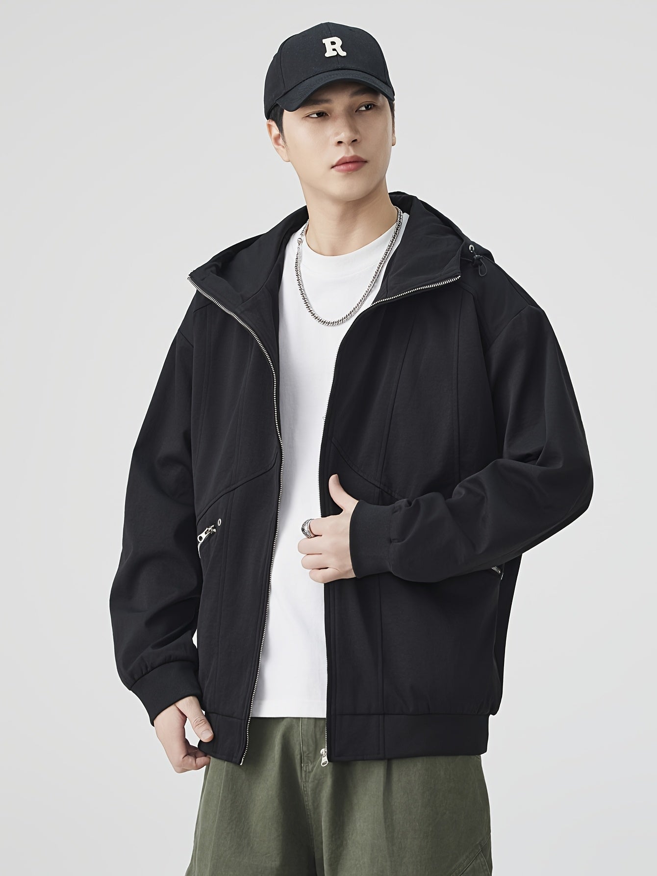 Autumn\winter American Retro Casual Loose Jacket Versatile Coat Pullover Hooded Top Autumn Coat Top Versatile Loose And Simple Casual, Versatile Layering Piece