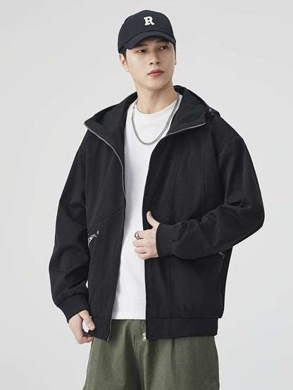 Autumn\winter American Retro Casual Loose Jacket Versatile Coat Pullover Hooded Top Autumn Coat Top Versatile Loose And Simple Casual, Versatile Layering Piece