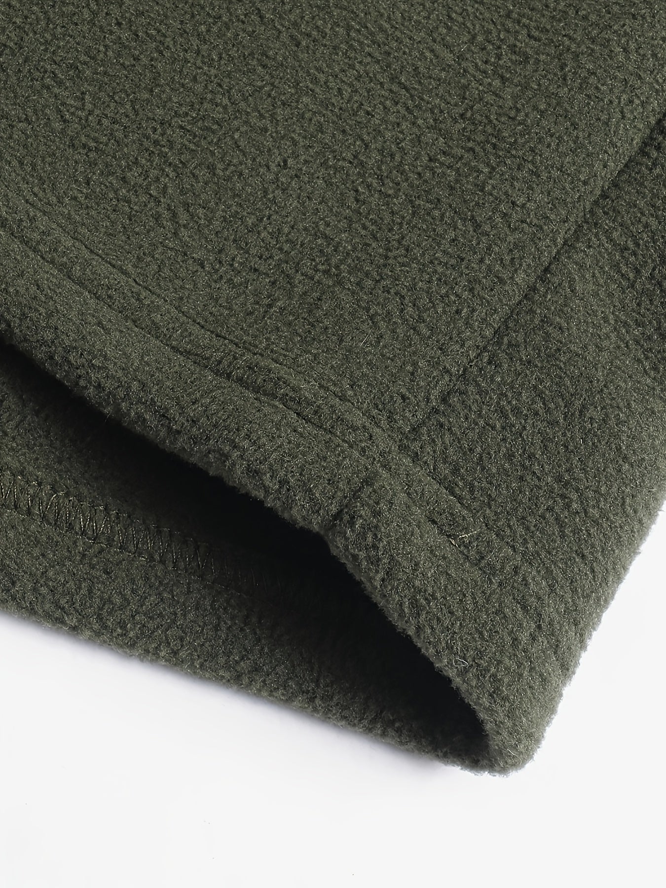 Warm Long Sleeve Men's Embroidered Fleece Pullover - Stylish Half-Zip Stand Collar Sweatshirt for Fall\Winter