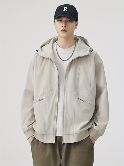 Autumn\winter American Retro Casual Loose Jacket Versatile Coat Pullover Hooded Top Autumn Coat Top Versatile Loose And Simple Casual, Versatile Layering Piece