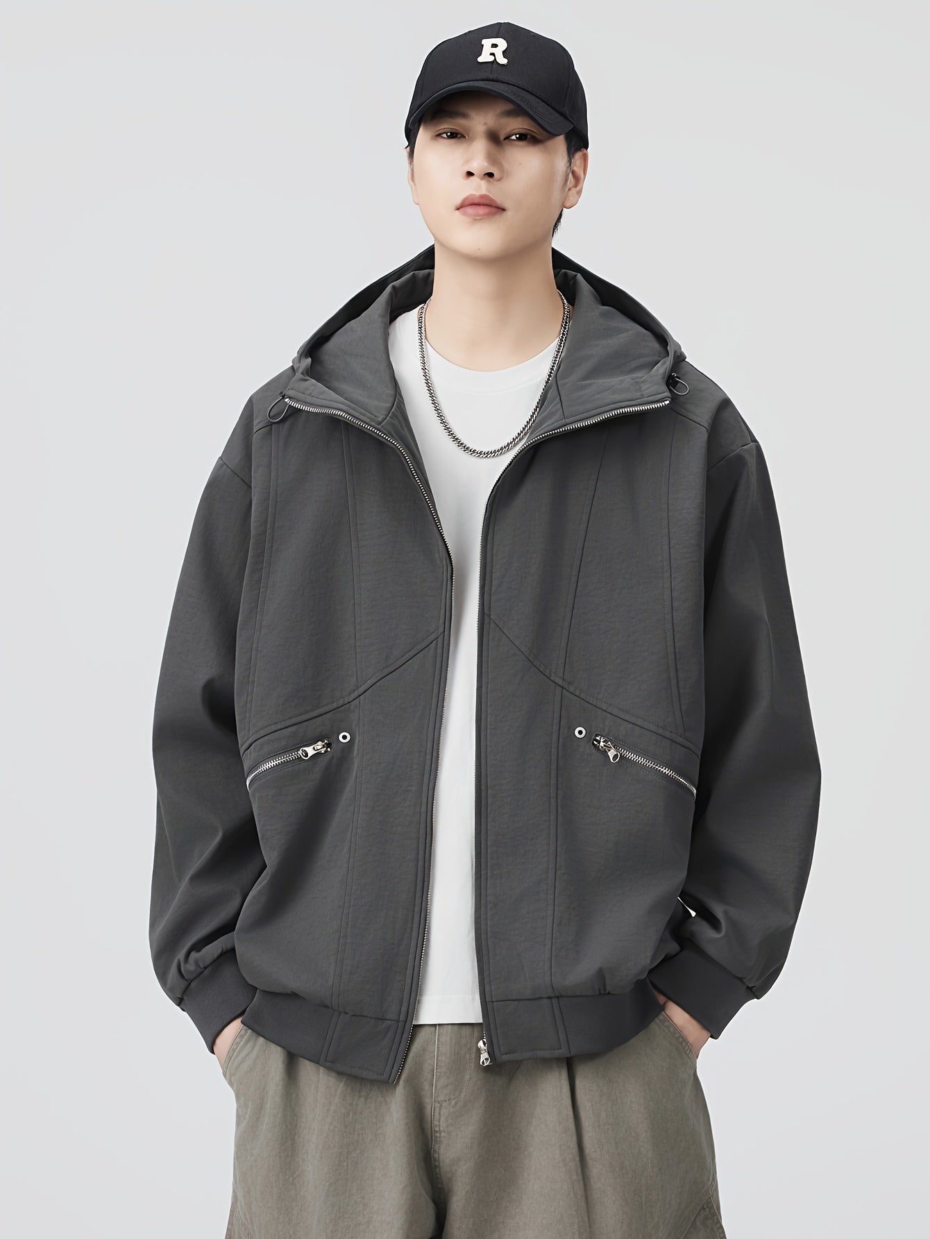 Autumn\winter American Retro Casual Loose Jacket Versatile Coat Pullover Hooded Top Autumn Coat Top Versatile Loose And Simple Casual, Versatile Layering Piece