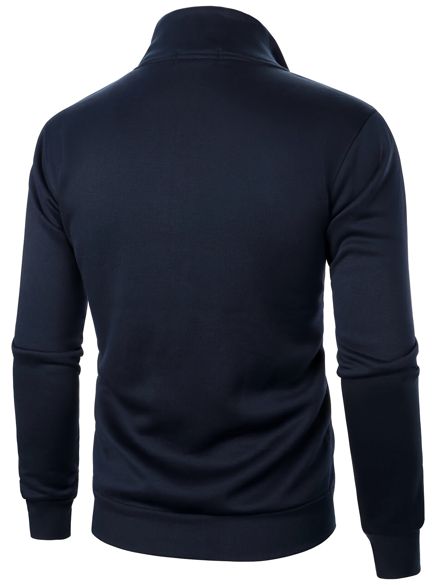 Men'S Stylish And Warm Sports Casual Thickened Long-Sleeve Zip-Up Jacket with a Stand Collar for Autumn And Winter