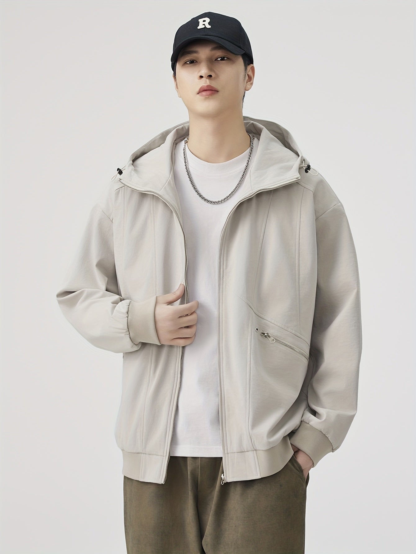 Autumn\winter American Retro Casual Loose Jacket Versatile Coat Pullover Hooded Top Autumn Coat Top Versatile Loose And Simple Casual, Versatile Layering Piece