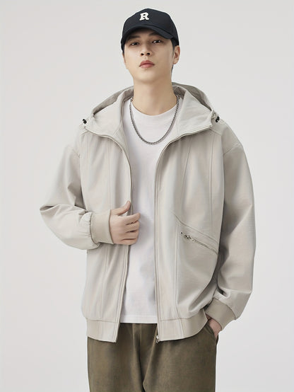 Autumn\winter American Retro Casual Loose Jacket Versatile Coat Pullover Hooded Top Autumn Coat Top Versatile Loose And Simple Casual, Versatile Layering Piece