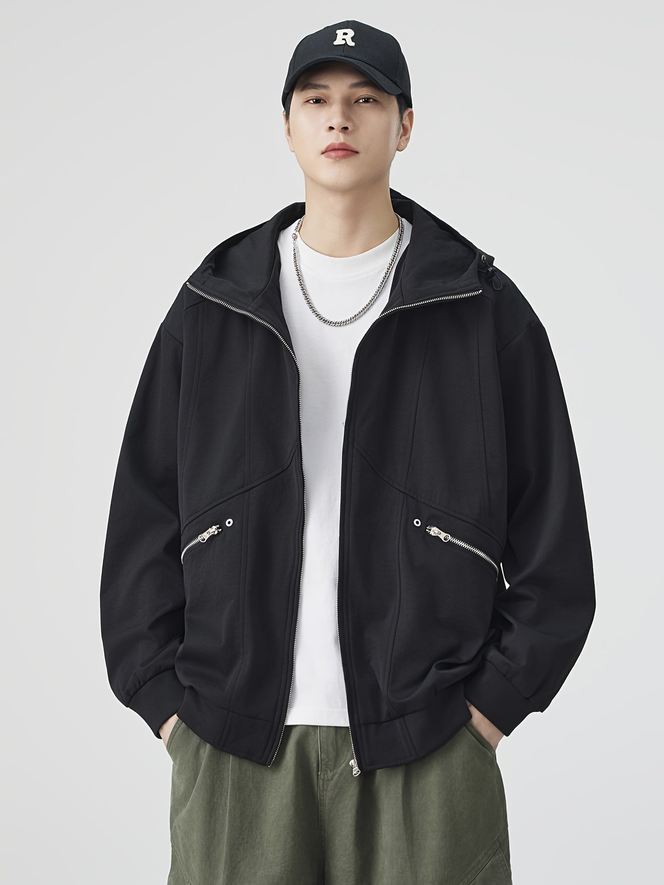 Autumn\winter American Retro Casual Loose Jacket Versatile Coat Pullover Hooded Top Autumn Coat Top Versatile Loose And Simple Casual, Versatile Layering Piece