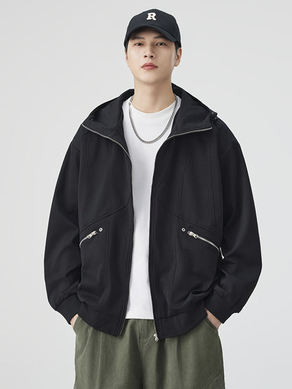 Autumn\winter American Retro Casual Loose Jacket Versatile Coat Pullover Hooded Top Autumn Coat Top Versatile Loose And Simple Casual, Versatile Layering Piece