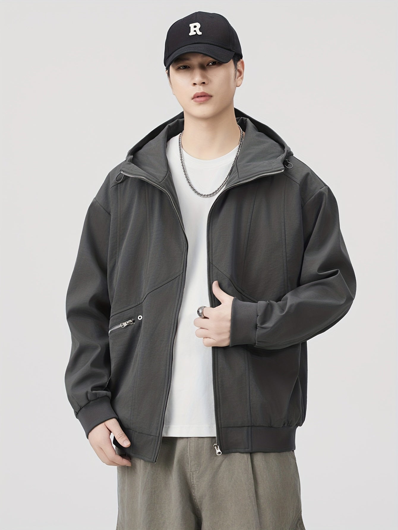 Autumn\winter American Retro Casual Loose Jacket Versatile Coat Pullover Hooded Top Autumn Coat Top Versatile Loose And Simple Casual, Versatile Layering Piece