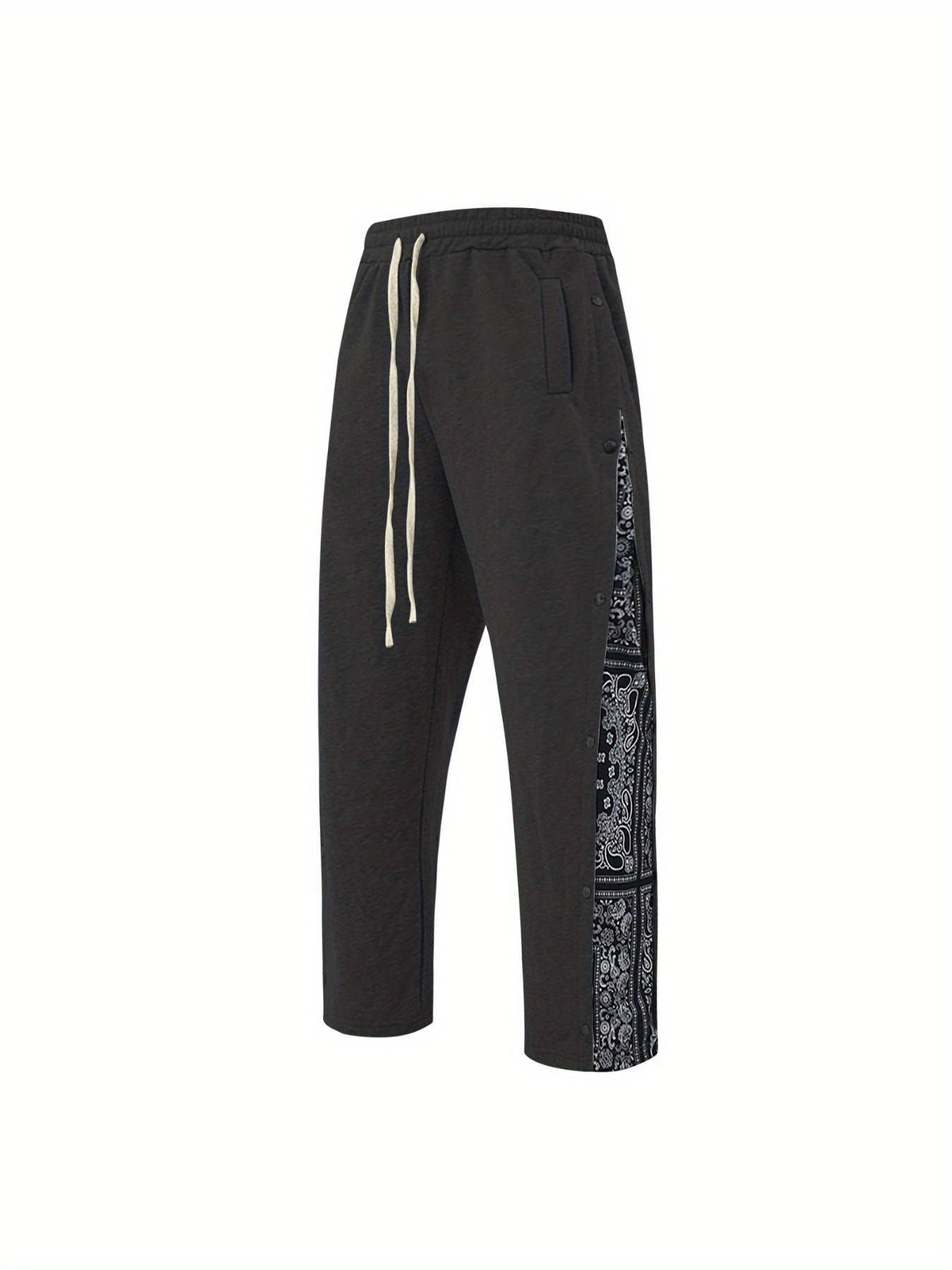 Men's All-Season Casual Joggers - Soft Warm Winter Pants with Elastic Waist & Cuffed Hem, Loose-Fit Breathable Trousers for Hoodie & Sneaker Outfits