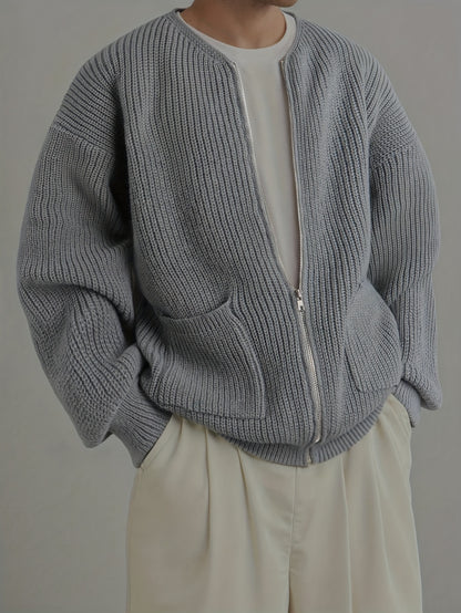 Men'S Loose-Fitting Casual Cardigan Sweater for Autumn And Winter, Featuring a Easy And Versatile Design