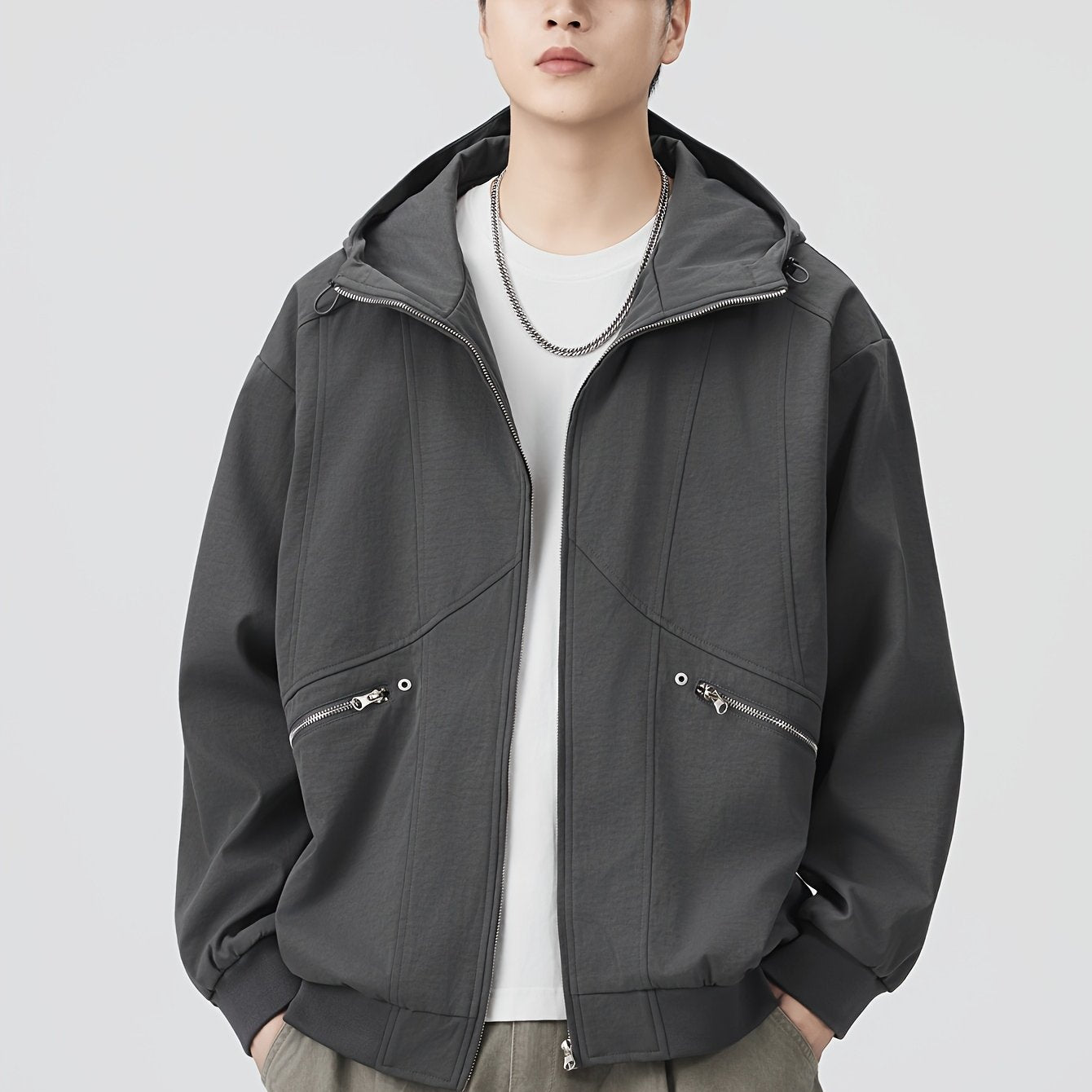 Autumn\winter American Retro Casual Loose Jacket Versatile Coat Pullover Hooded Top Autumn Coat Top Versatile Loose And Simple Casual, Versatile Layering Piece