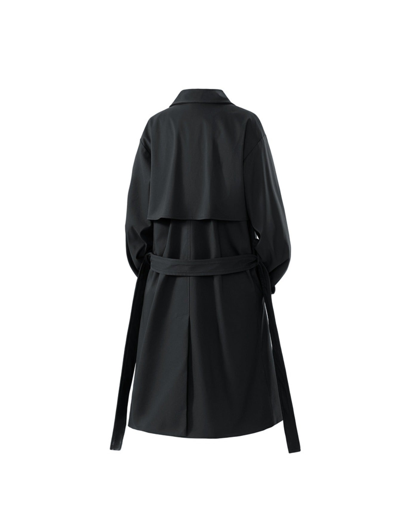 Men'S Korean Style Mid-Length Windbreaker Jacket - High Neck Full-Zip Coat with Full-Zip Front Closure, Loose Fit All-Season Outerwear, Casual to Formal Coat for Men, Korean Fashion Outerwear for Autumn Winter