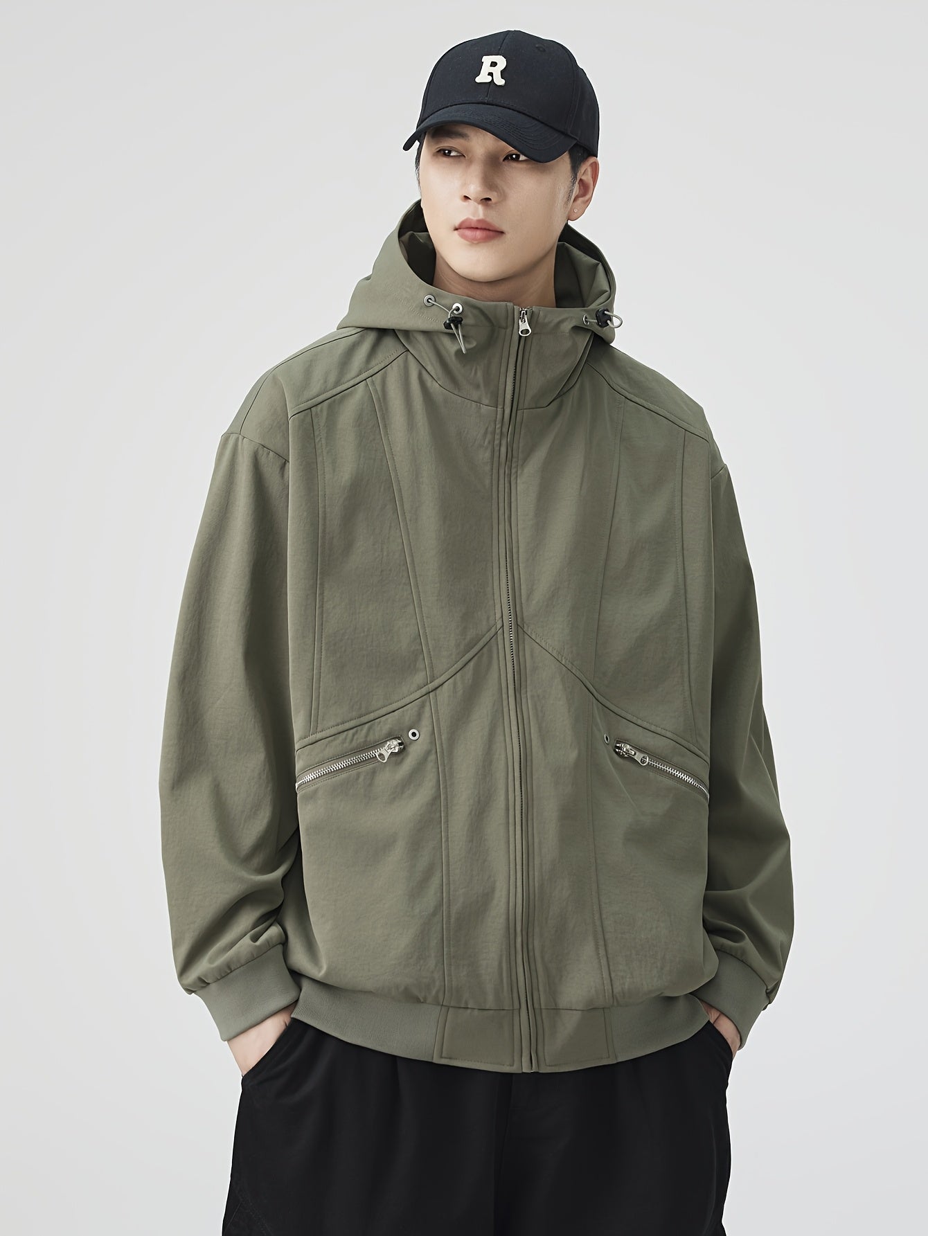 Autumn\winter American Retro Casual Loose Jacket Versatile Coat Pullover Hooded Top Autumn Coat Top Versatile Loose And Simple Casual, Versatile Layering Piece