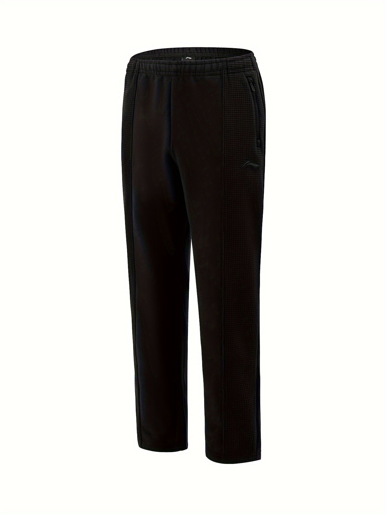 Men's Athletic Jogger Pants Autumn\Spring -Lined Thickened Pants, Warm, Loose-Fit, Cold-Proof, Casual, Genuine Sweatpants