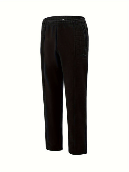 Men's Athletic Jogger Pants Autumn\Spring -Lined Thickened Pants, Warm, Loose-Fit, Cold-Proof, Casual, Genuine Sweatpants