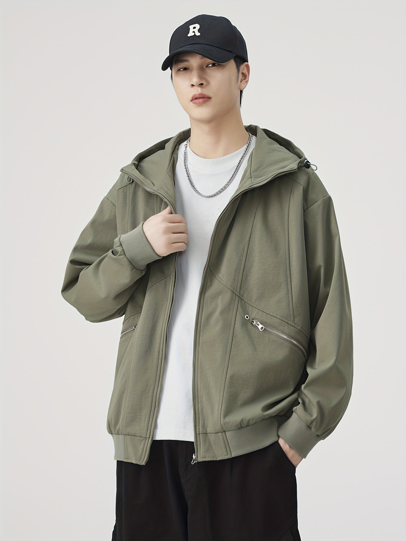 Autumn\winter American Retro Casual Loose Jacket Versatile Coat Pullover Hooded Top Autumn Coat Top Versatile Loose And Simple Casual, Versatile Layering Piece