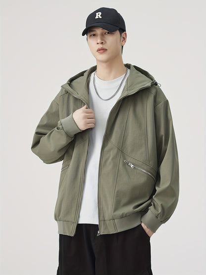Autumn\winter American Retro Casual Loose Jacket Versatile Coat Pullover Hooded Top Autumn Coat Top Versatile Loose And Simple Casual, Versatile Layering Piece