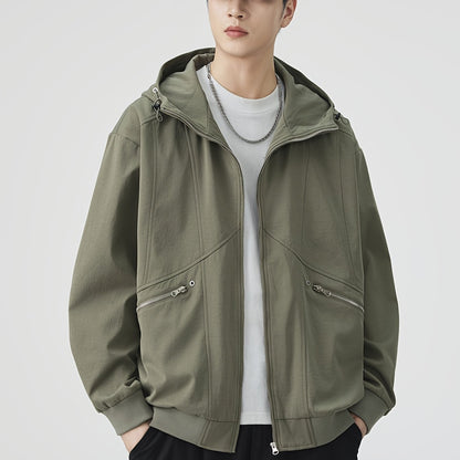 Autumn\winter American Retro Casual Loose Jacket Versatile Coat Pullover Hooded Top Autumn Coat Top Versatile Loose And Simple Casual, Versatile Layering Piece