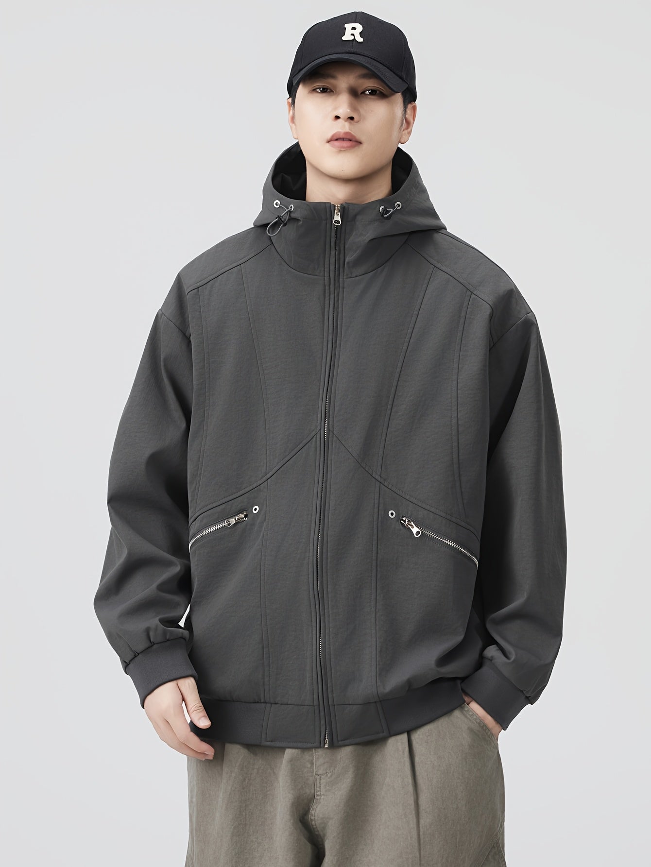 Autumn\winter American Retro Casual Loose Jacket Versatile Coat Pullover Hooded Top Autumn Coat Top Versatile Loose And Simple Casual, Versatile Layering Piece